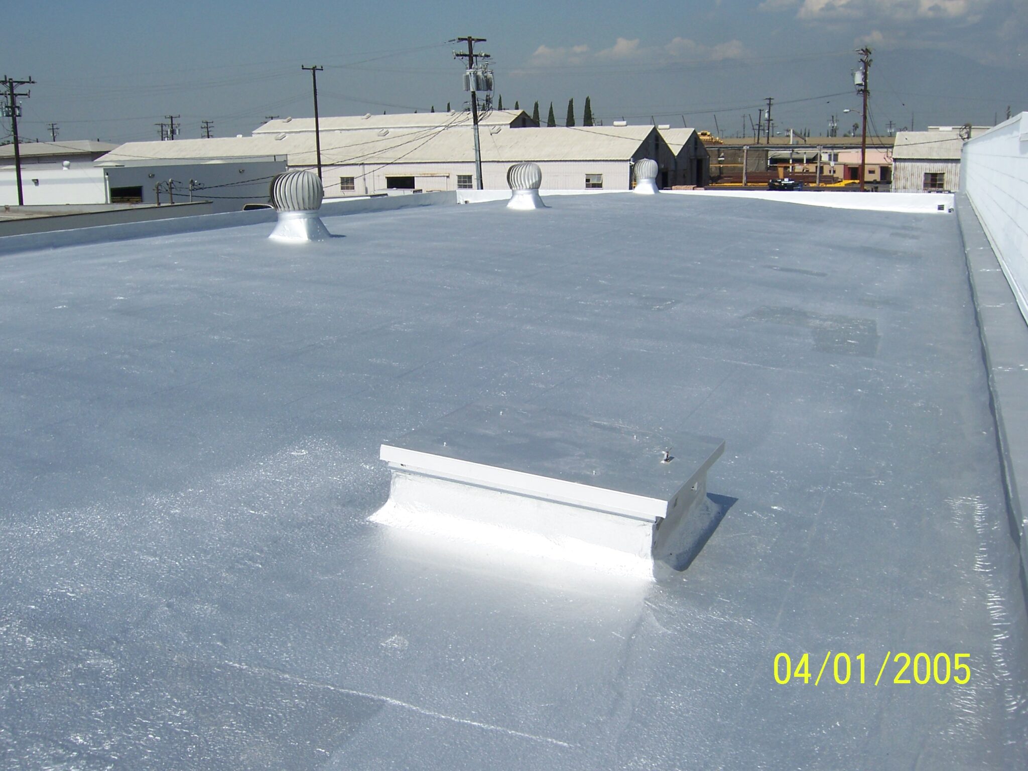 Full polyglass silicone membrane installation